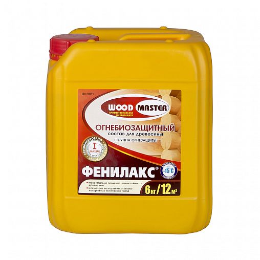 Огнебиозащитный состав для дерева Woodmaster Фенилакс, 6 кг фото