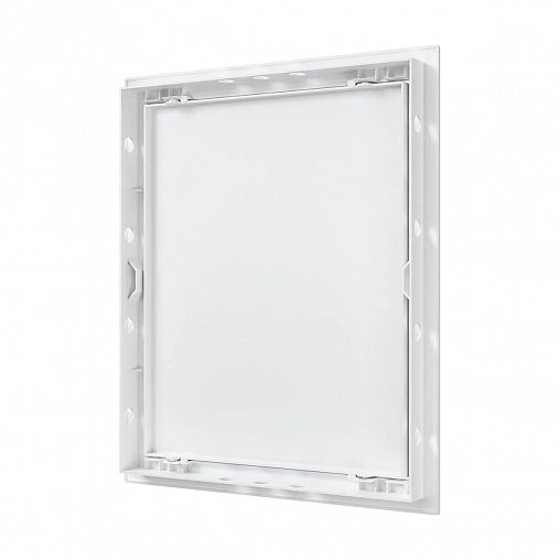 Люк-дверца ревизионная Auramax AD2530, пластик, нажимная, с фланцем 246 x 296 мм, 268 x 318 мм фото