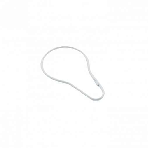 Кольца для штор в ванную металлические Iddis, 12 шт, белые фото