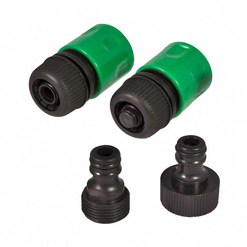 Набор для полива Park HL167, пистолет 9 режимов, соединители 1/2", адаптеры, 5 предметов фото