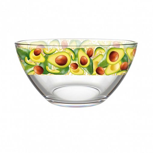 Салатник стеклянный Декостек Авокадус, 11 см, 250 мл фото
