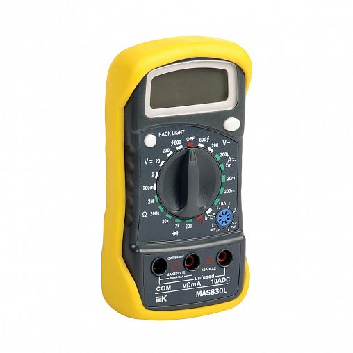Мультиметр цифровой IEK Master MAS830L, с ЖК-дисплеем фото