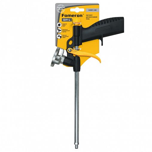 Пистолет для монтажной пены Fomeron DIY-L, пластиковый корпус фото