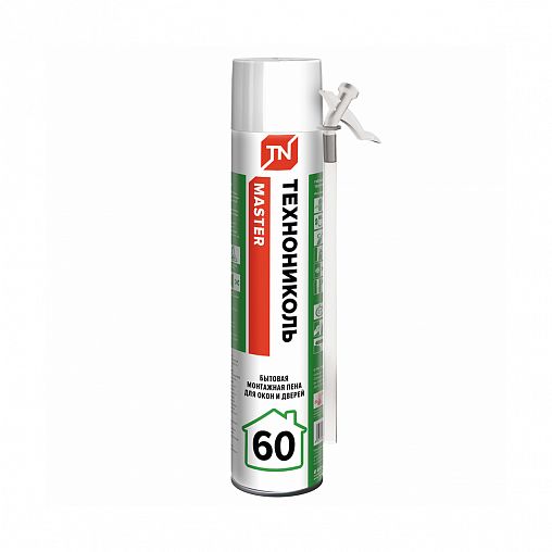 Бытовая монтажная пена Технониколь Master 60, всесезонная, 700 мл фото