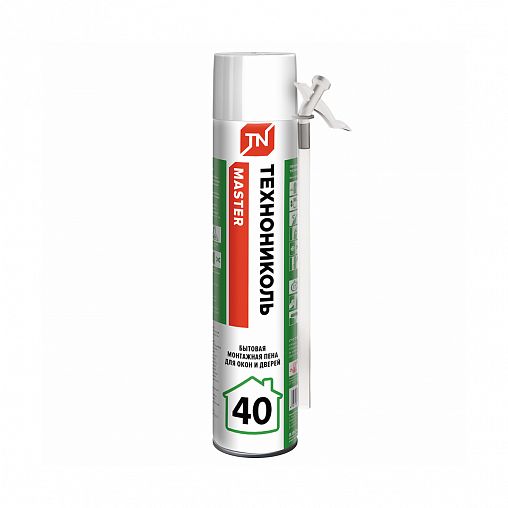 Бытовая монтажная пена Технониколь Master 40, всесезонная, 450 мл фото