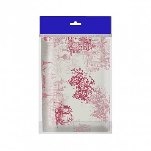 Скатерть одноразовая Avikomp, полиэтилен, 20 мкм, 110 x 150 см, винтаж фото