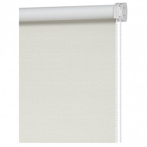 Рулонная штора Decofest Шалюр Молочный, блэкаут, 160 x 175 см фото