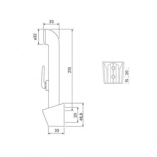 Гигиенический душ IDDIS Optima Home, хром фото