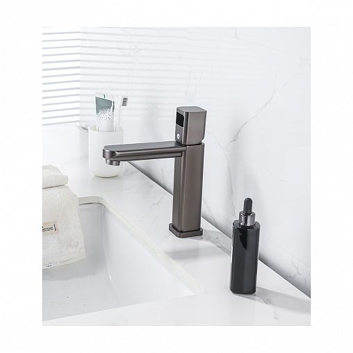 Смеситель для раковины Профсан ПСМ-900-5GA, графит фото