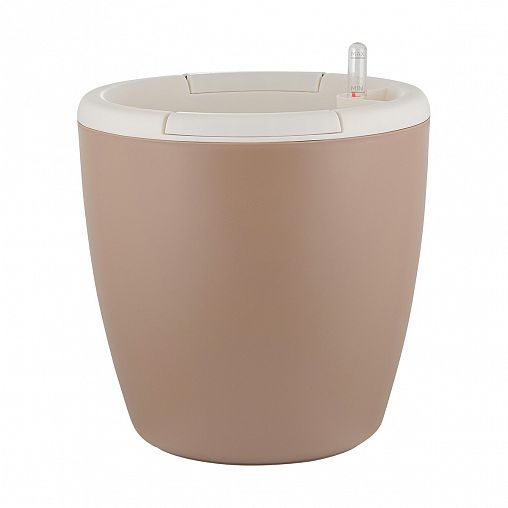 Горшок для цветов InGreen Munchen, с автополивом, 9 л, молочный шоколад фото