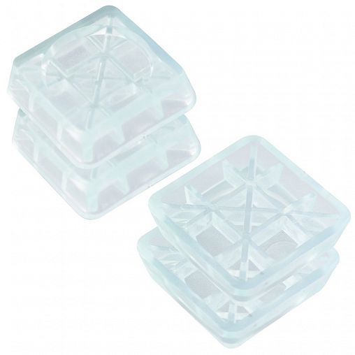 Антивибрационные подставки Мультидом МТ76-34 для стиральной машины и холодильника, квадратные, 4 шт фото