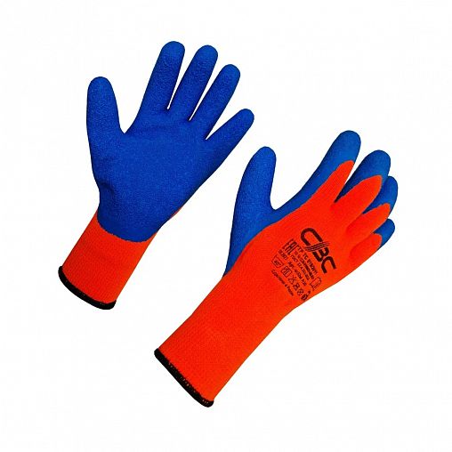 Перчатки акриловые с рельефным латексным покрытием СВС Rubifrost, 10 класс, размер 10 фото