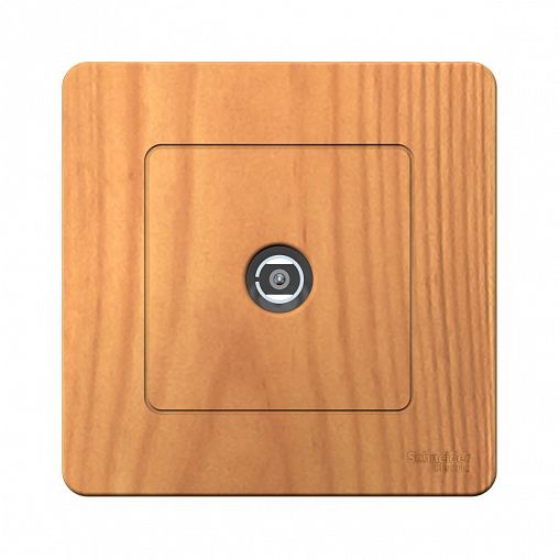 Розетка ТВ Systeme (Schneider) Electric Blanca, встраиваемая, ясень фото