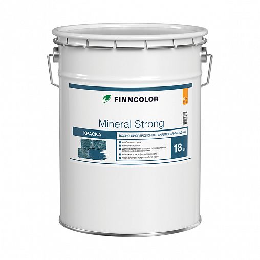 Краска фасадная Mineral Strong (Минерал Стронг) TIKKURILA 18л  белый (база MRA) фото