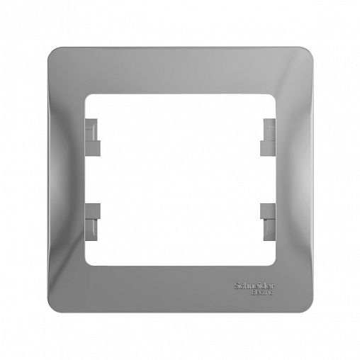 Рамка Systeme (Schneider) Electric Glossa, 1-пост, алюминий фото