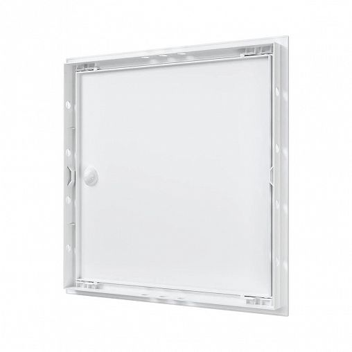 Люк-дверца ревизионная Evecs Л3535Р, ABS-пластик, с ручкой, с фланцем 346 x 346 мм, 368 x 368 мм фото