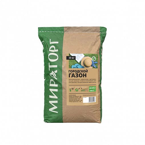 Семена газона Мираторг Городской, 10 кг фото