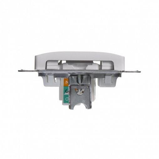 Розетка компьютерная встраиваемая RJ45 Systeme Electric Glossa, категория 5Е, белая фото