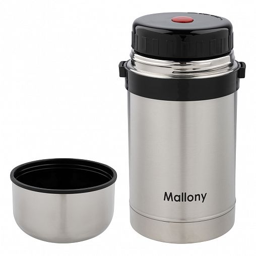 Термос для еды Mallony Valente, с широким горлом, нержавеющая сталь, 0,8 л фото