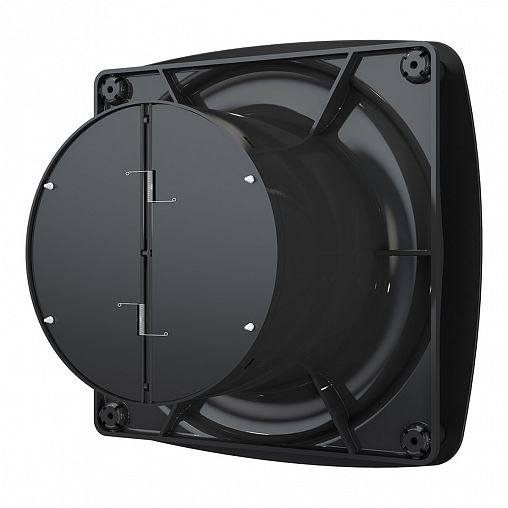 Вентилятор осевой вытяжной DiCiTi Rio 5C Matt black D125, с обратным клапаном фото