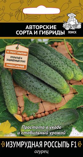 Семена Огурец Изумрудная россыпь F1 Поиск Авторские сорта и гибриды, 12 шт фото