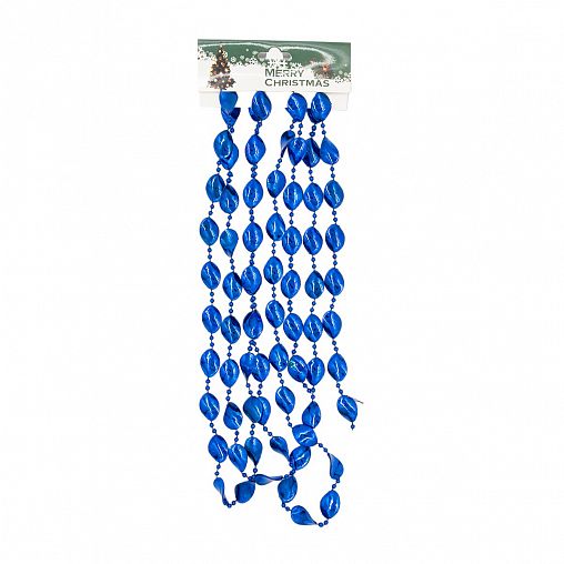 Бусы Эллипсы, d 4 мм, 2,7 м, синие фото Бусы Эллипсы, d 4 мм, 2,7 м, синие фото