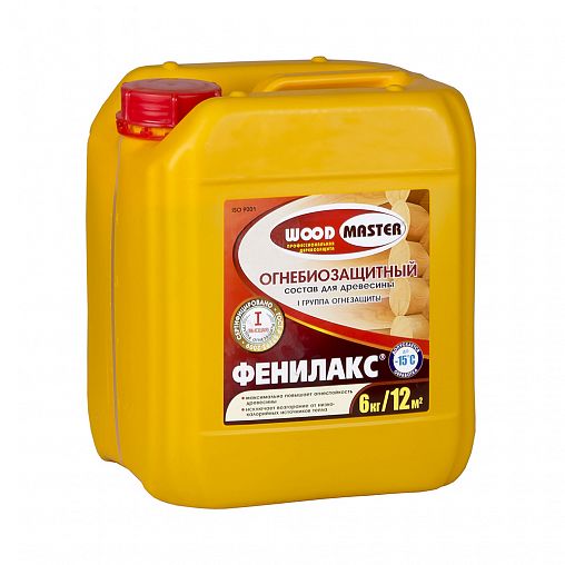 Огнебиозащитный состав для дерева Woodmaster Фенилакс, 6 кг фото