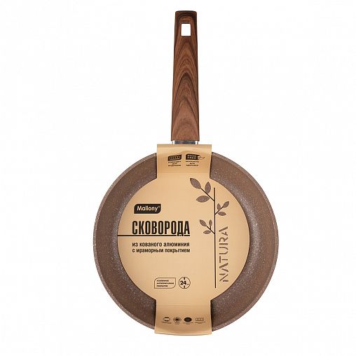 Сковорода Mallony Natura, с антипригарным покрытием, 24 см фото