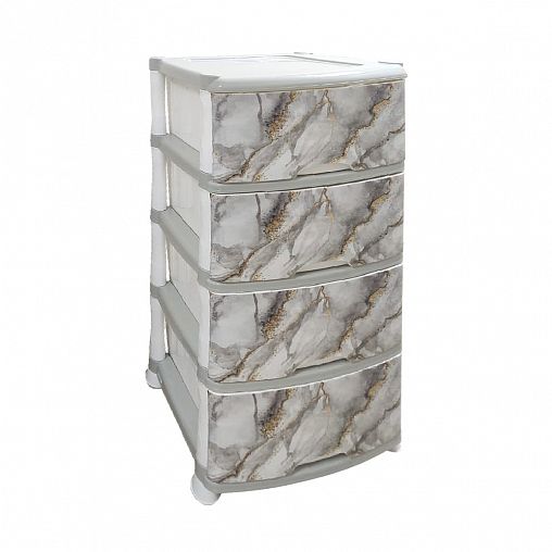 Комод четырехсекционный Violet, мрамор фото