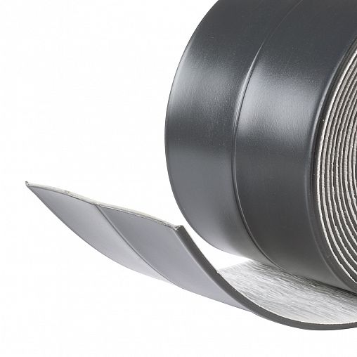 Самоклеящаяся бордюрная лента для ванн Аккурат, 60 мм x 3,35 м, графит фото