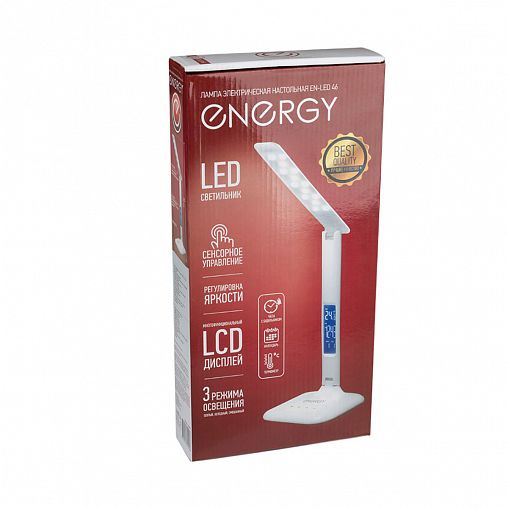 Лампа настольная светодиодная Energy EN-LED 46, сенсор, 5 Вт, белая фото