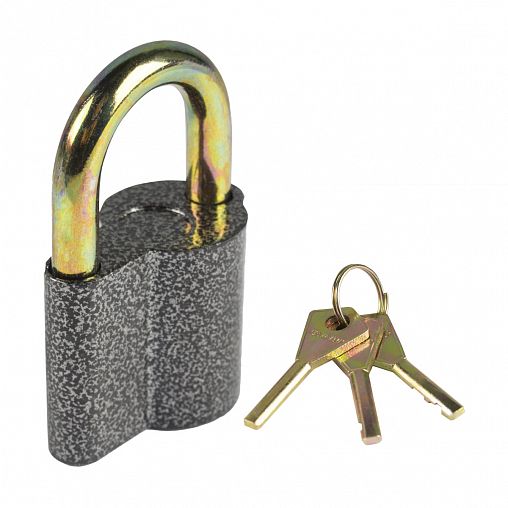 Замок навесной Tech-Top TB-1, 68 x 43 x 25 мм, 3 ключа фото