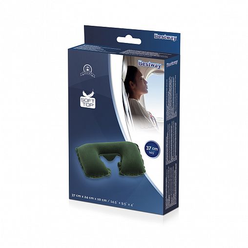 Подушка надувная под шею Bestway 67006 37 x 24 x 10 см фото