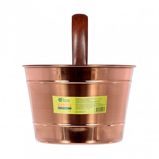 Бадья для бани и сауны Банные штучки, медь, 4 л фото