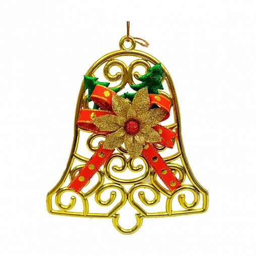Украшение декоративное новогоднее Волшебная страна Колокольчик, 16,5 x 13,5 см фото