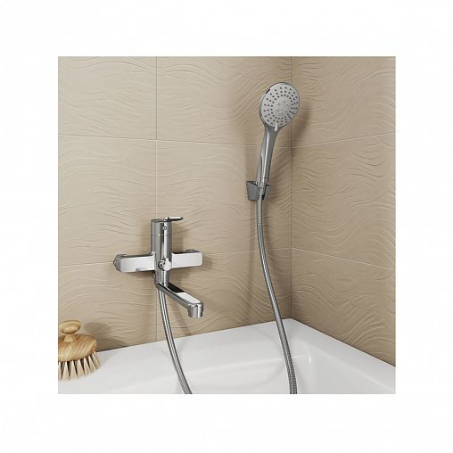 Смеситель для ванны с душем Milardo Demi DEMSB02M02, хром фото