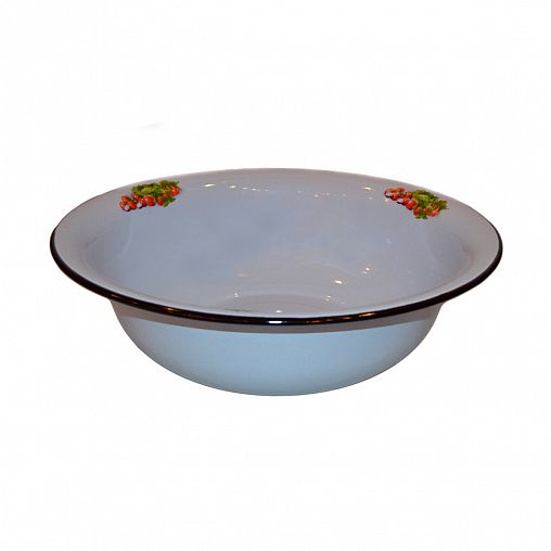 Таз эмалированный СтальЭмаль, 12 л, с декором фото