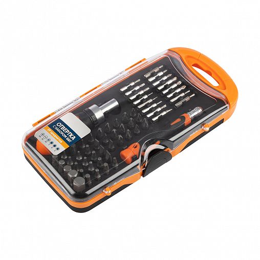 Отвертка Park, с набором бит, 59 предметов, кейс фото