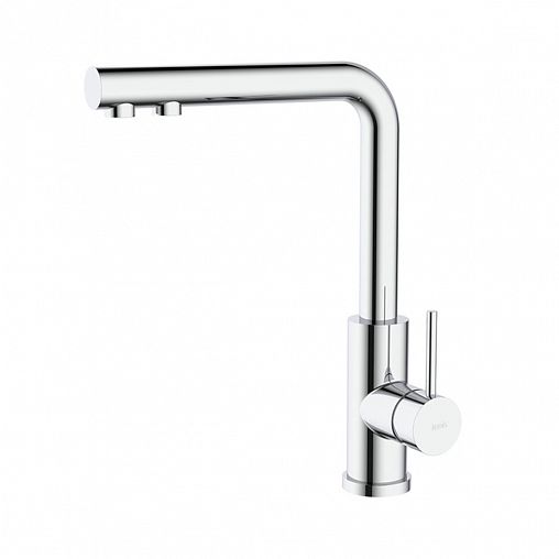 Смеситель для кухни IDDIS Rule, с подключением к фильтру, хром фото