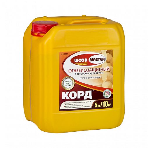 Огнебиозащитный состав для дерева Woodmaster Корд, с индикатором, 5 кг фото