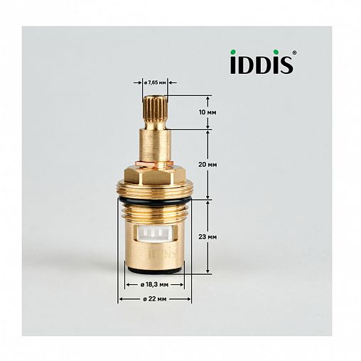 Кран-букса 1/2" IDDIS 998CR531SM, керамическая фото