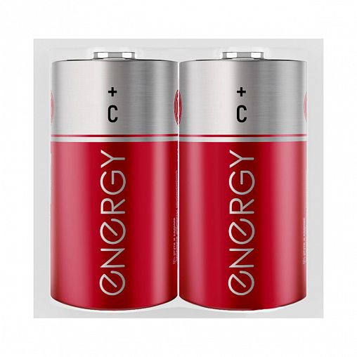 Батарейка Energy R14/2S, типоразмер C, 2 шт фото