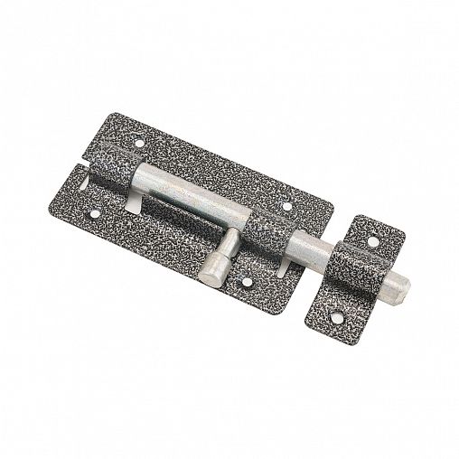 Засов дверной круглый Секрет ЗД-01, серебро антик фото