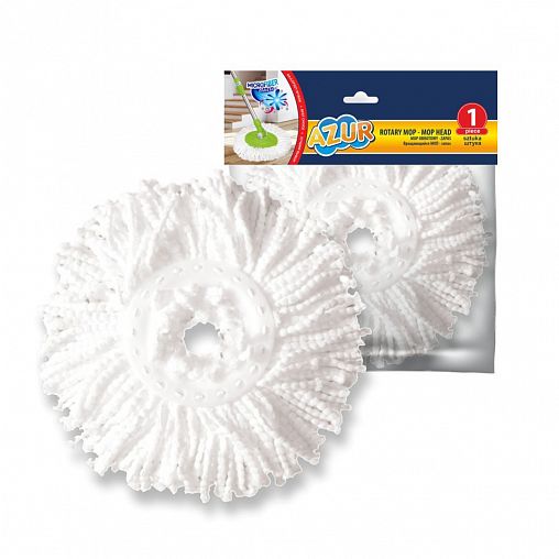 Насадка к швабре Azur, с вращающимся отжимом, 34 см фото