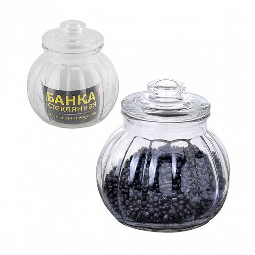 Банка для сыпучих продуктов Mallony Bolla, стеклянная, с крышкой, 1,3 л фото