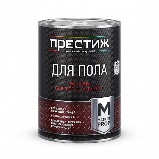 Эмаль для пола быстросохнущая Престиж, акриловая, 0,9 кг, коричневая фото