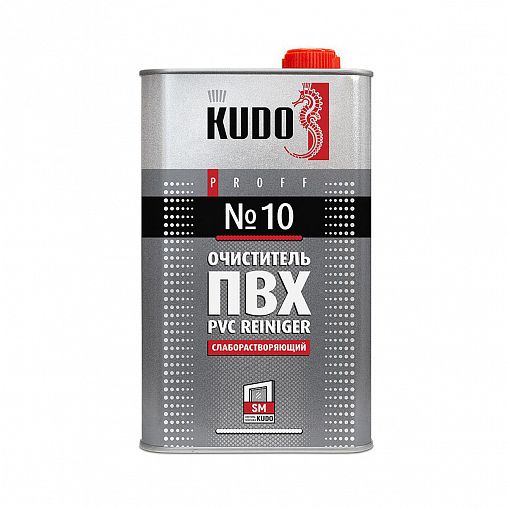 Очиститель ПВХ №10 Kudo, слаборастворяющий, 1000 мл фото Очиститель ПВХ №10 Kudo, слаборастворяющий, 1000 мл фото