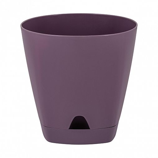 Горшок для цветов InGreen Amsterdam, с прикорневым поливом, 8 л, морозная слива фото