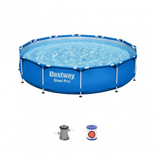 Бассейн каркасный Bestway Steel Pro, 366 x 76 см, 6473 л фото