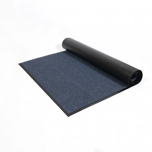 Коврик придверный SunStep Ребристый, влаговпитывающий, 100 x 200 см, серый фото